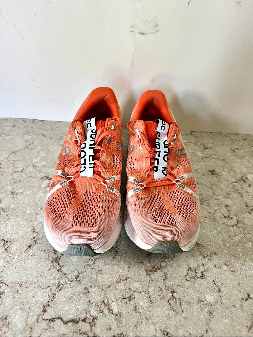 On Cloudsurfer Athletic Shoes Orange & White US 10.5